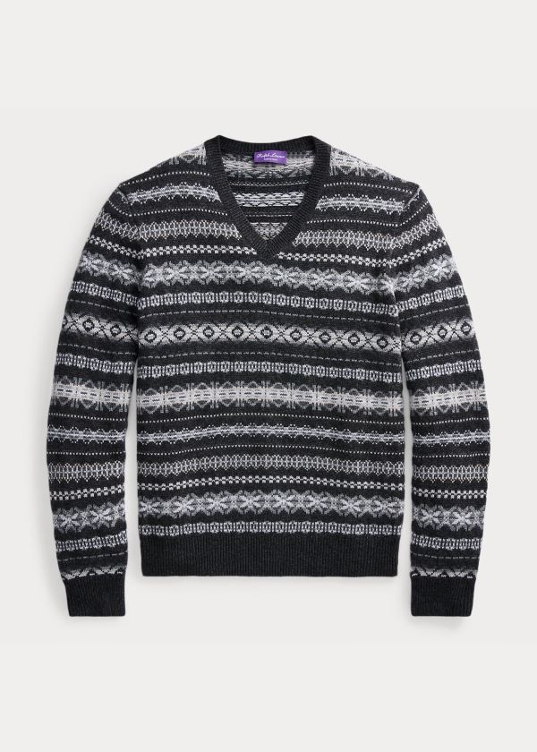 Suéter Ralph Lauren Fair Isle Cashmere Homem 95328-KVHX